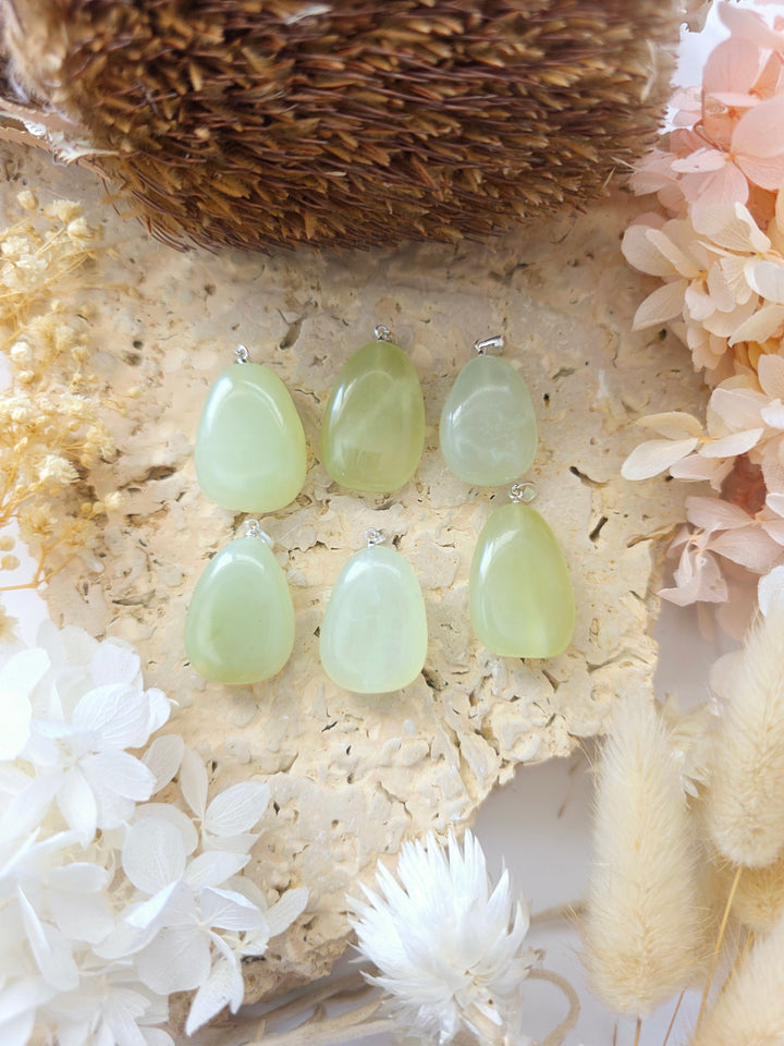 Jade Tumbled Pendant