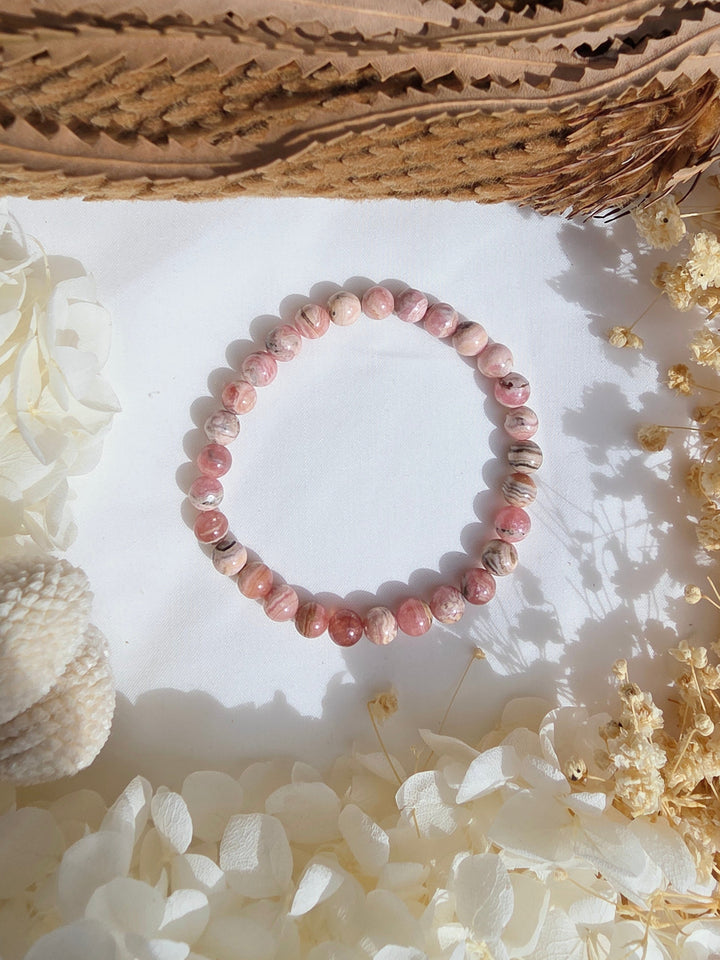Rhodochrosite Bracelet - 6mm