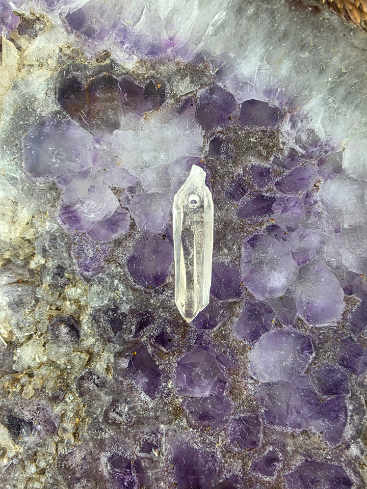 Lemurian Smoky Quartz Laser Pendant