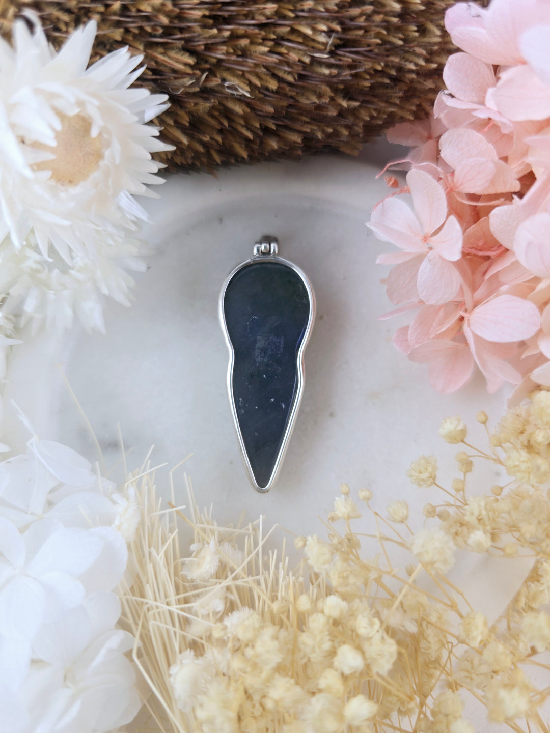 Labradorite Goddess Silver Pendant