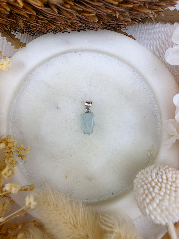 Emerald Natural Silver Pendant