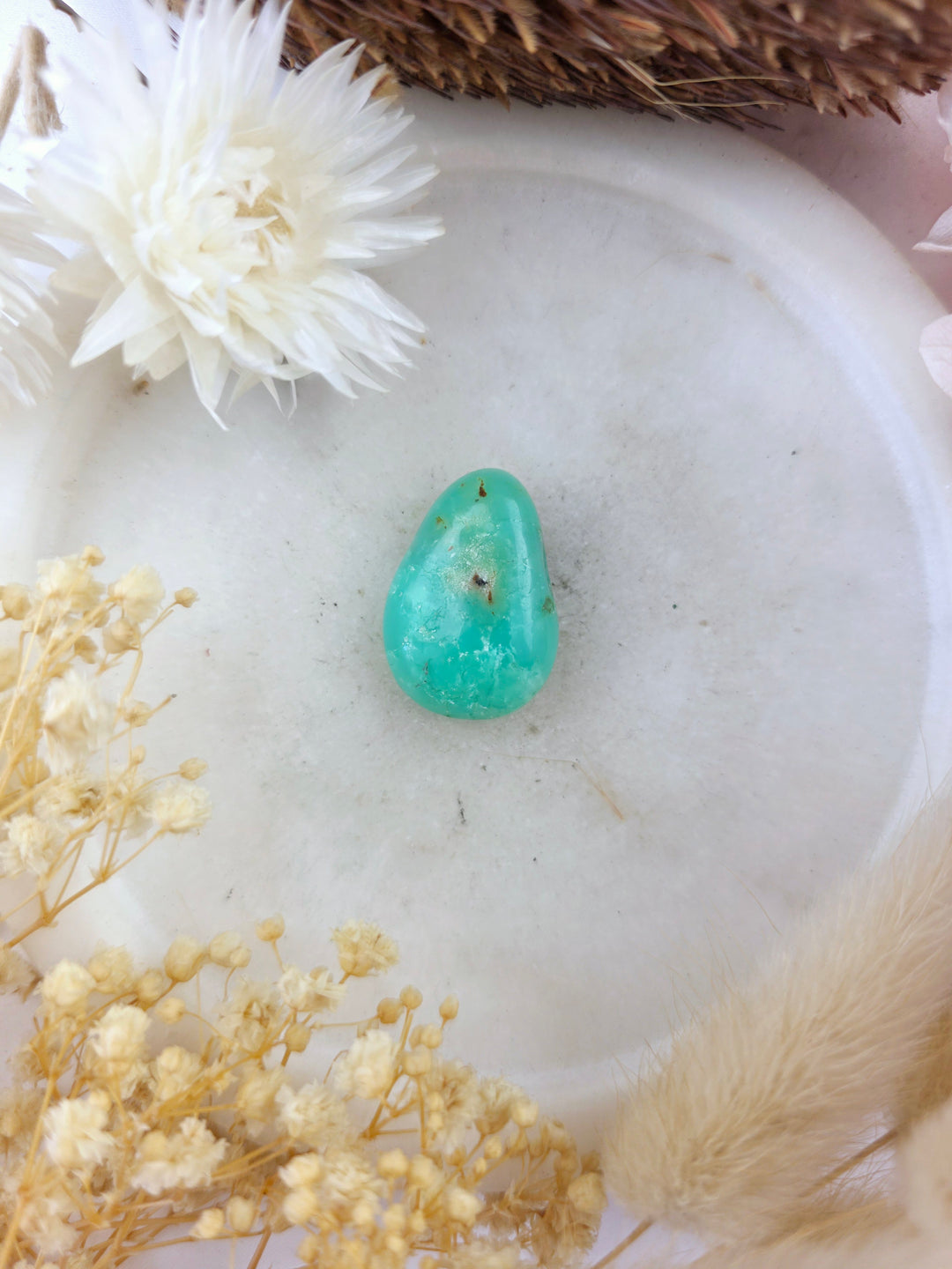 Chrysoprase Tumbled Pendant