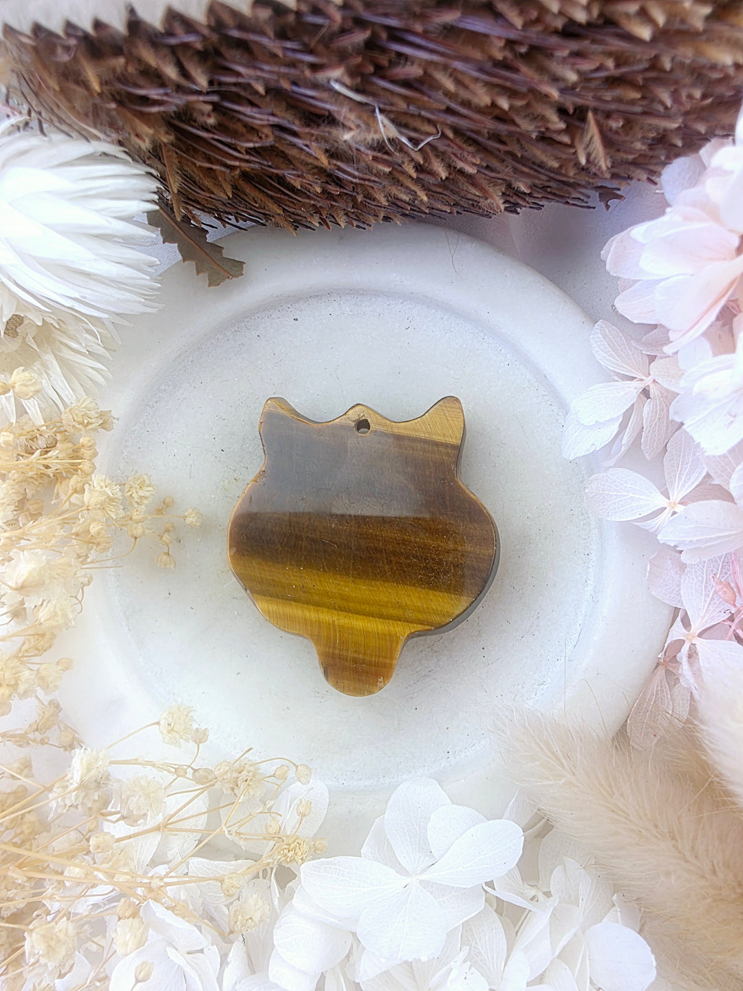 Tigers Eye Tiger Pendant