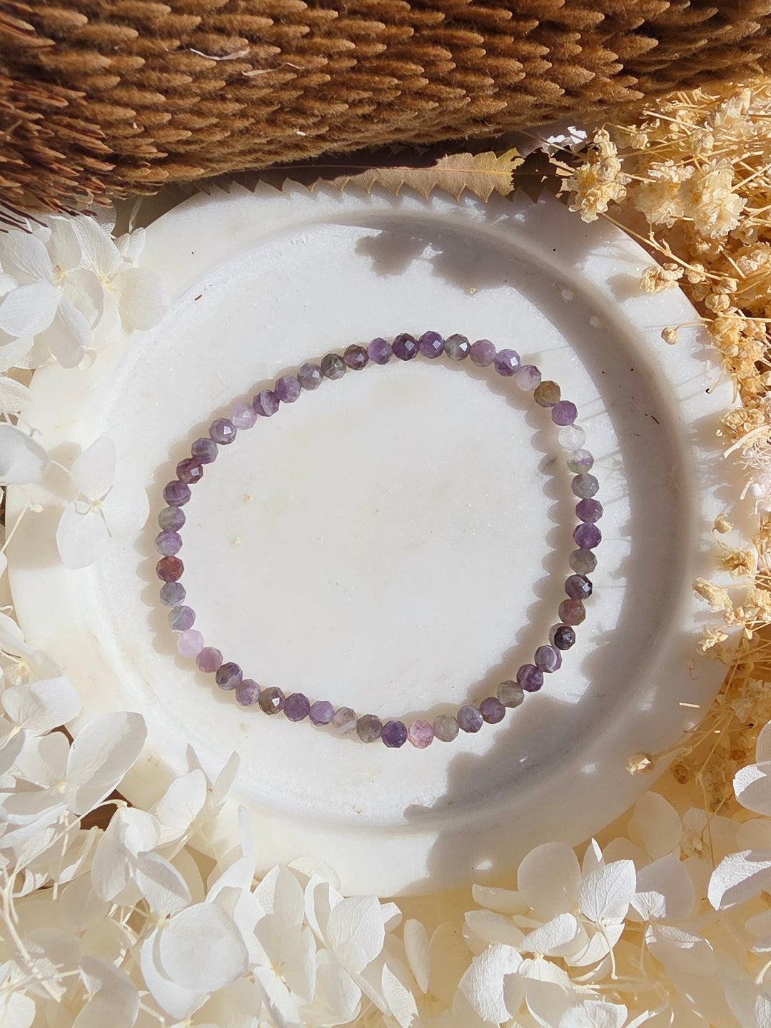 Amethyst Faceted Bracelet - 4mm