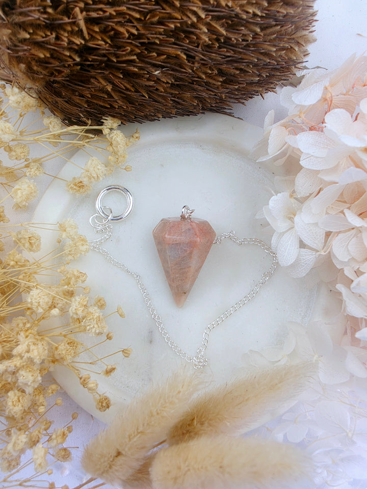 Peach Moonstone Pendulum