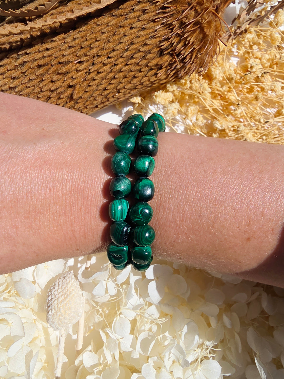 Malachite Bracelet - 6/8mm