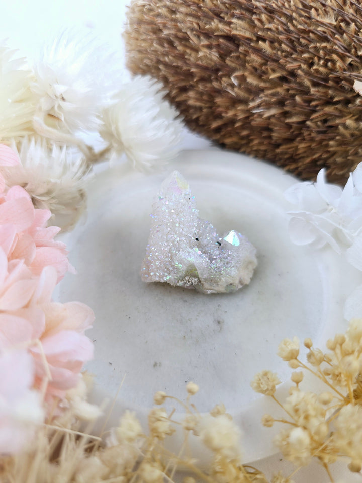Angel Aura Spirit Quartz Cluster