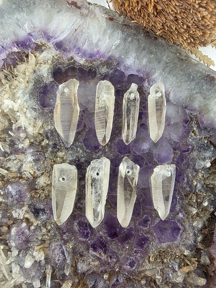Lemurian Smoky Quartz Laser Pendant