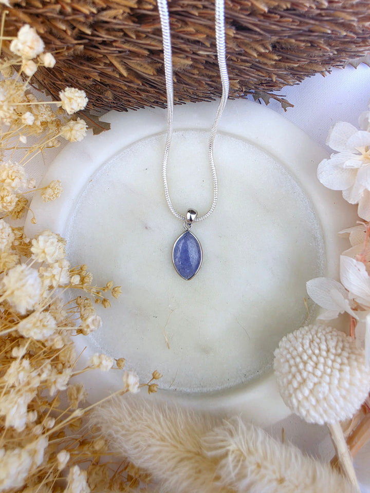 Tanzanite Silver Pendant (Rare)