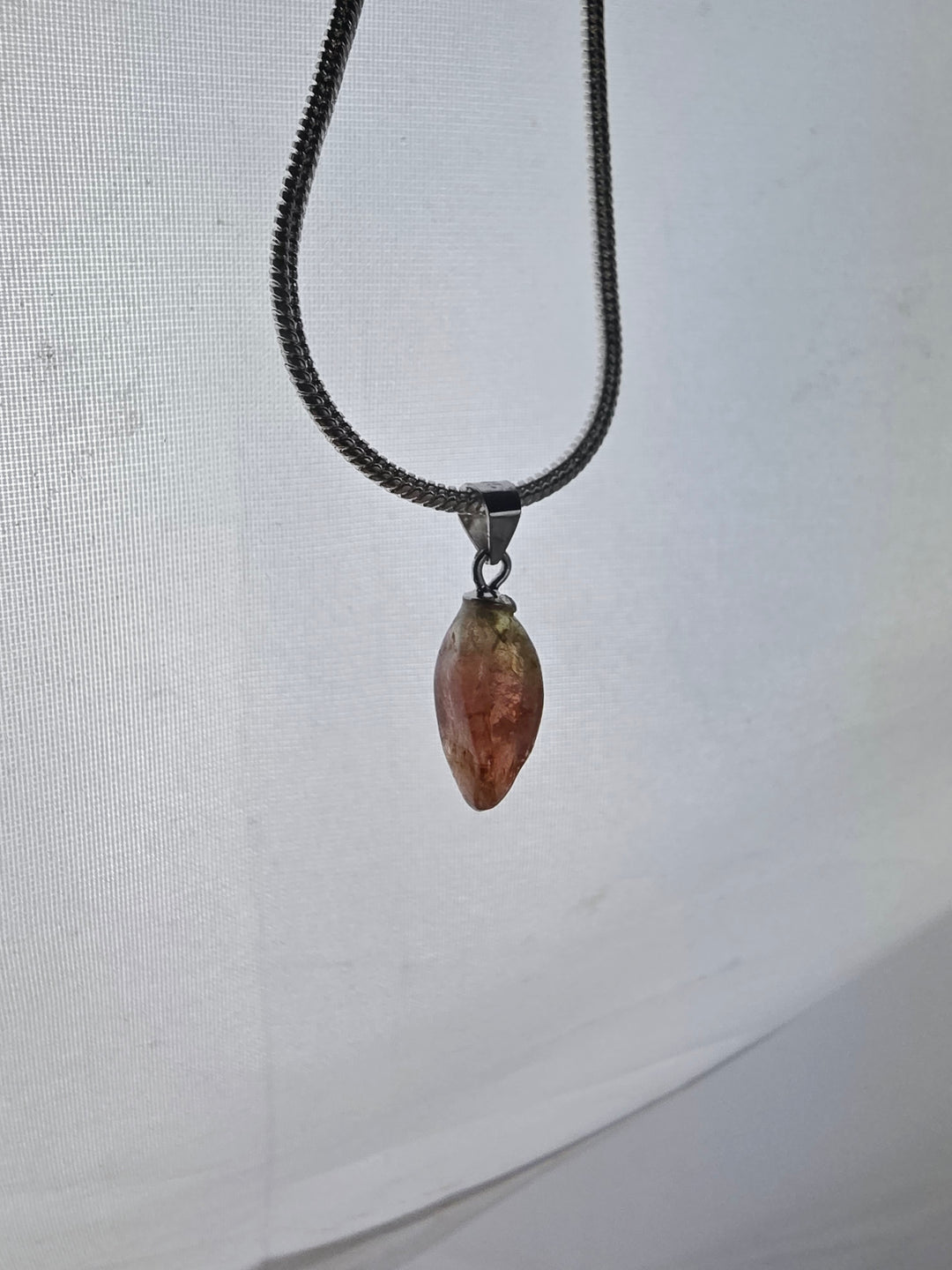 Pink & Green Tourmaline Silver Pendant — Flow & Flourish
