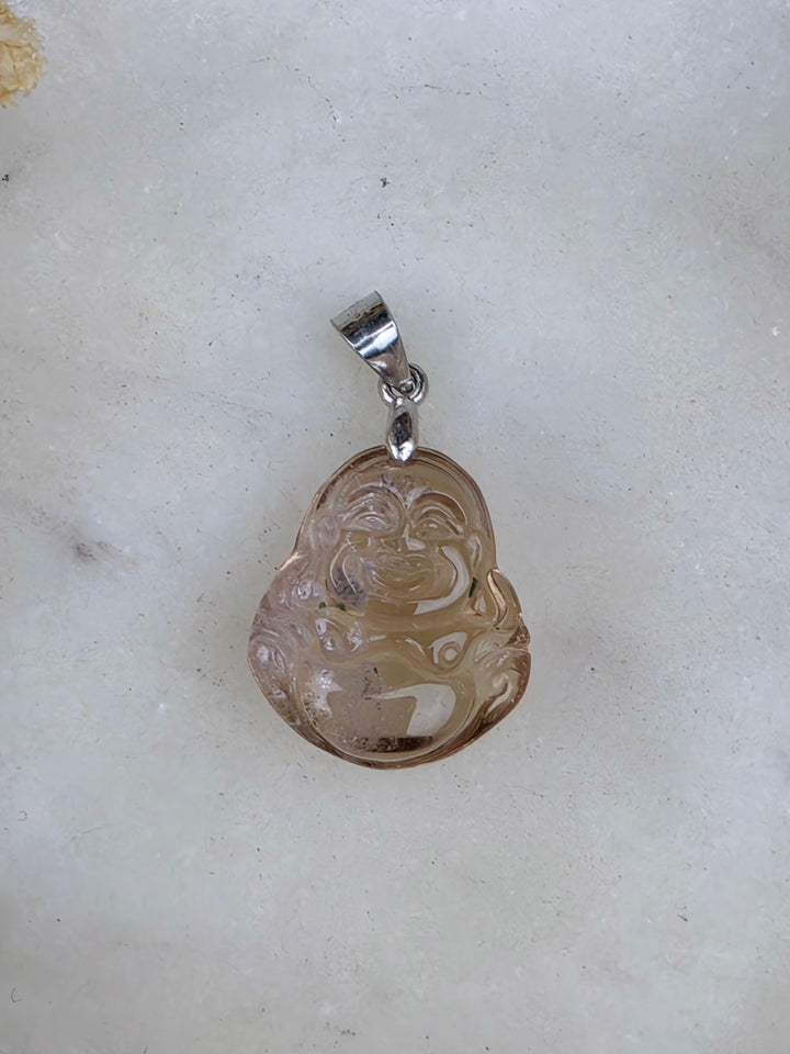 Ametrine Buddha Silver Pendant