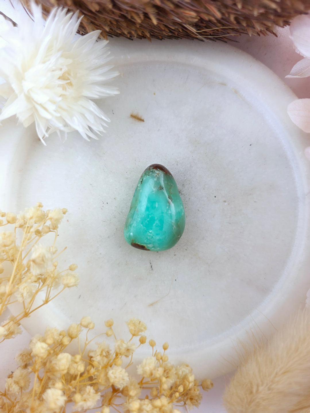 Chrysoprase Tumbled Pendant