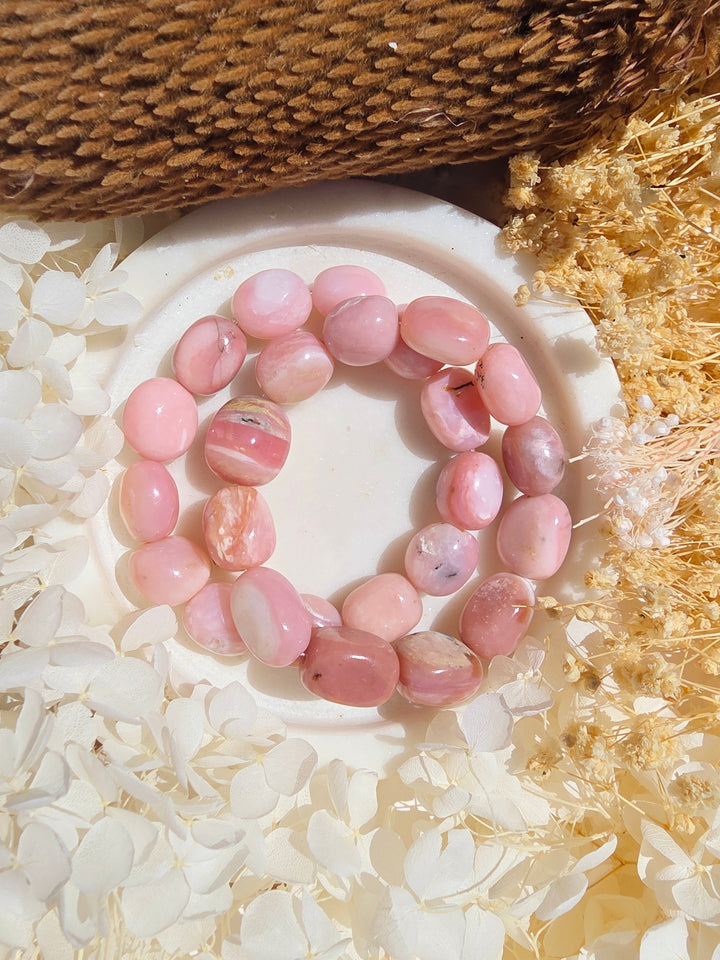 Pink Opal Bracelet - 12/15mm