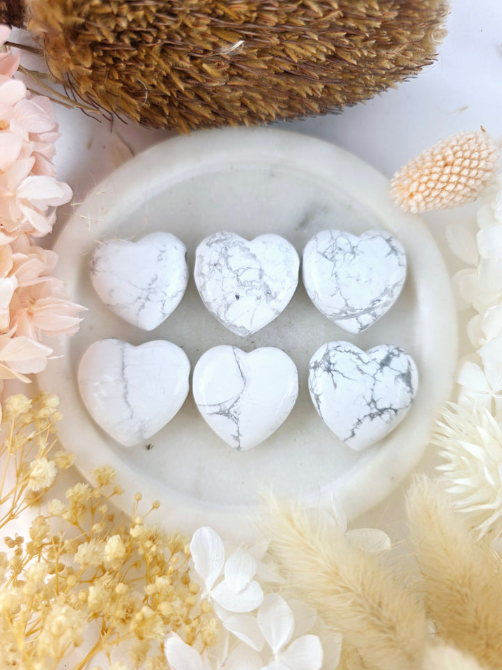 Howlite Heart Pendant