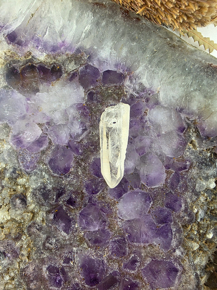 Lemurian Smoky Quartz Laser Pendant