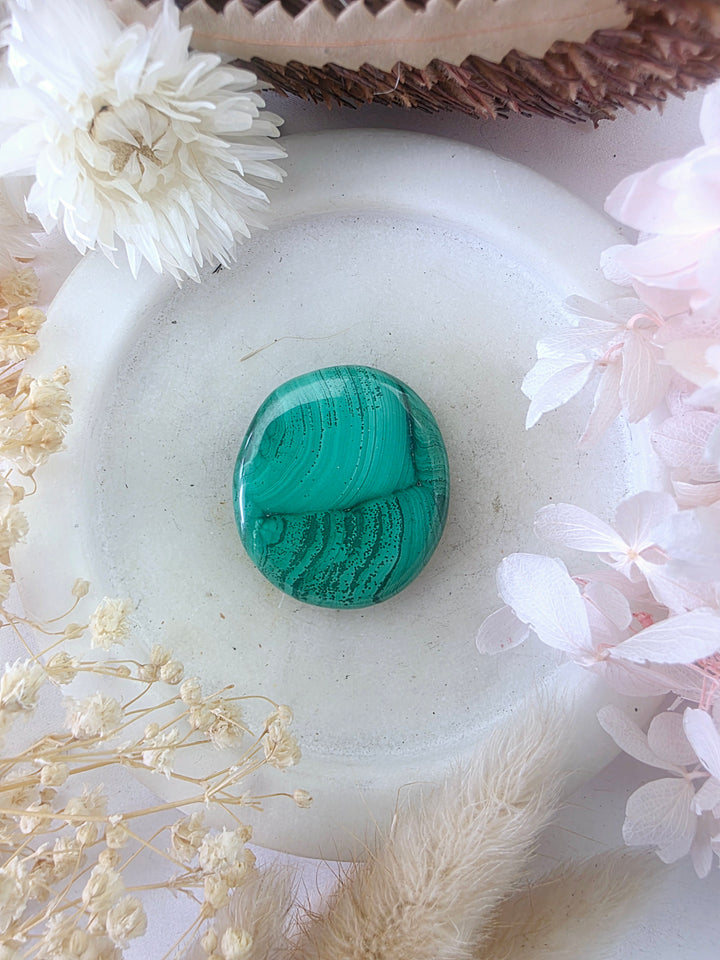 Malachite Flat Stone