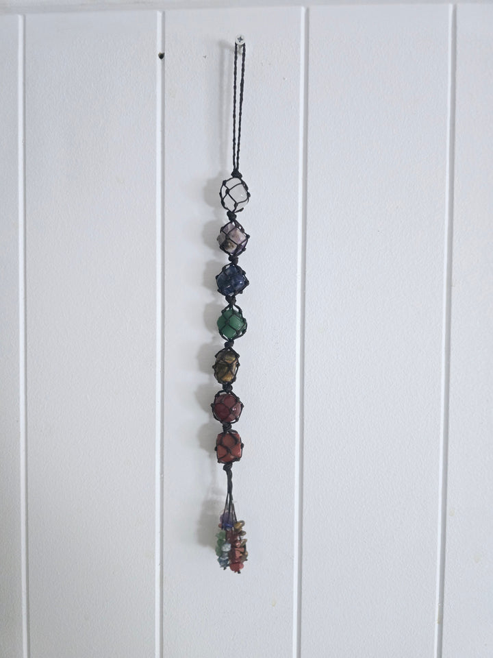 Chakra Crystal Hanger - Brown