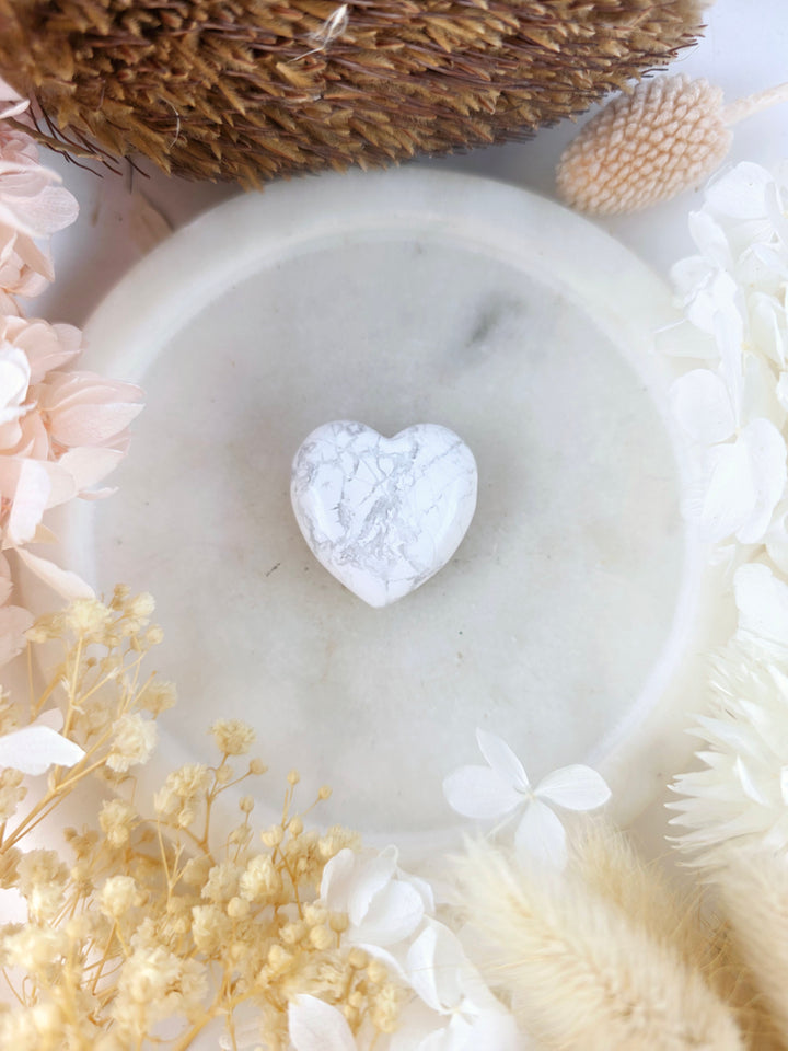 Howlite Heart Pendant