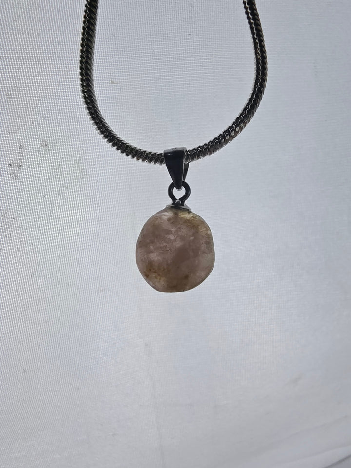 Pink & Green Tourmaline Silver Pendant — Flow & Flourish