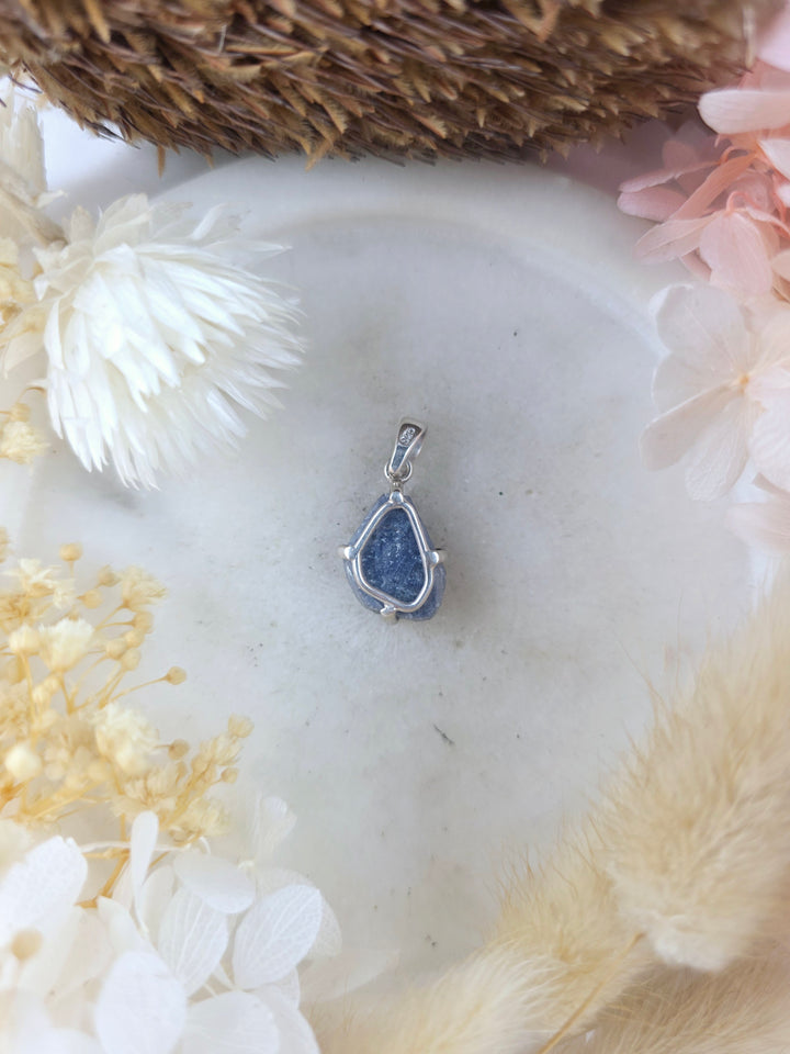 Sapphire Silver Pendant