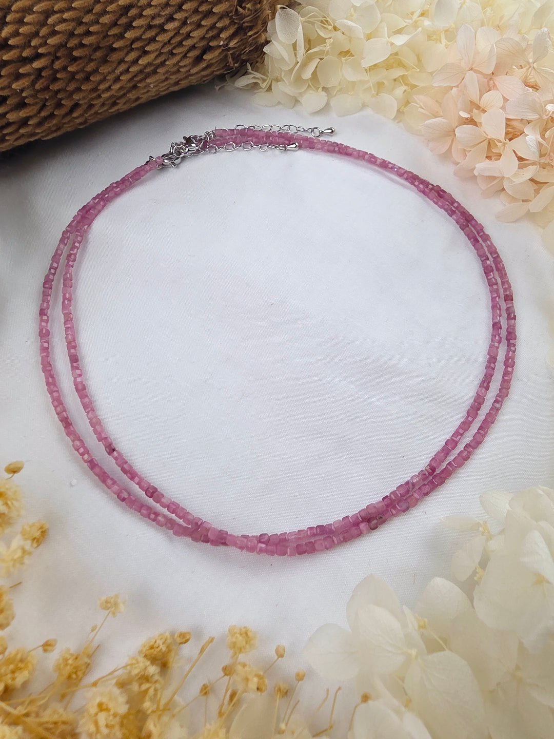 Pink Tourmaline Faceted Necklace — Worthy of Love