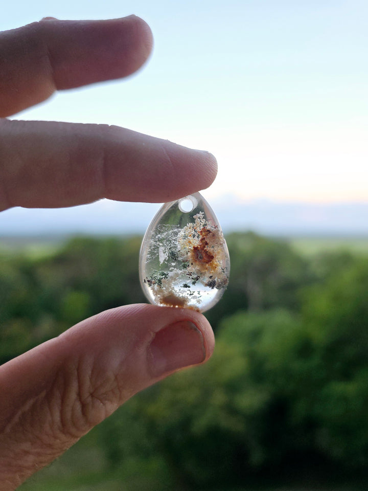 Lodolite Garden Quartz Pendant