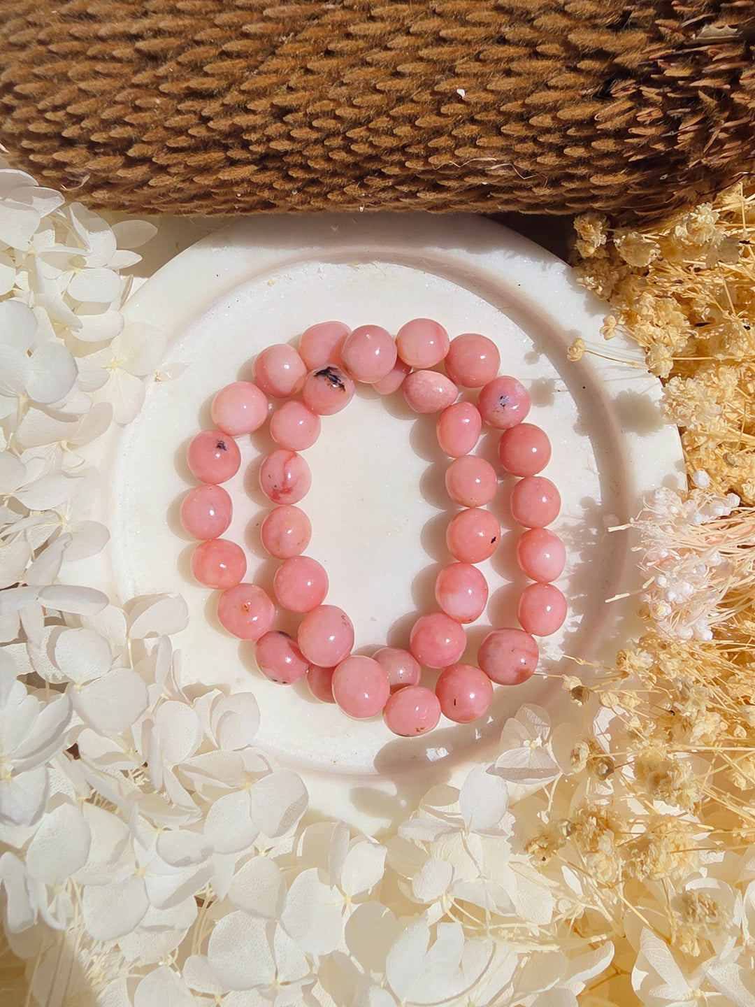 Pink Opal Bracelet - 10/12mm