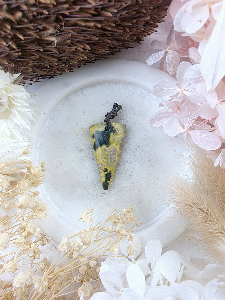 Bumble Bee Jasper Pendant