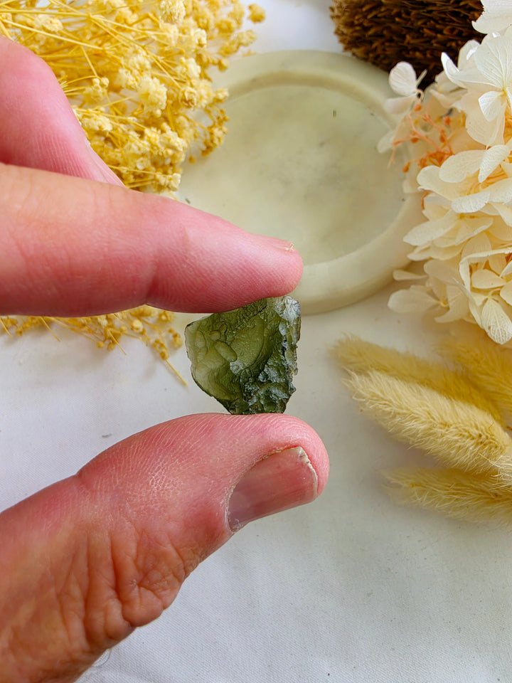Moldavite Specimen — Manifest & Transform
