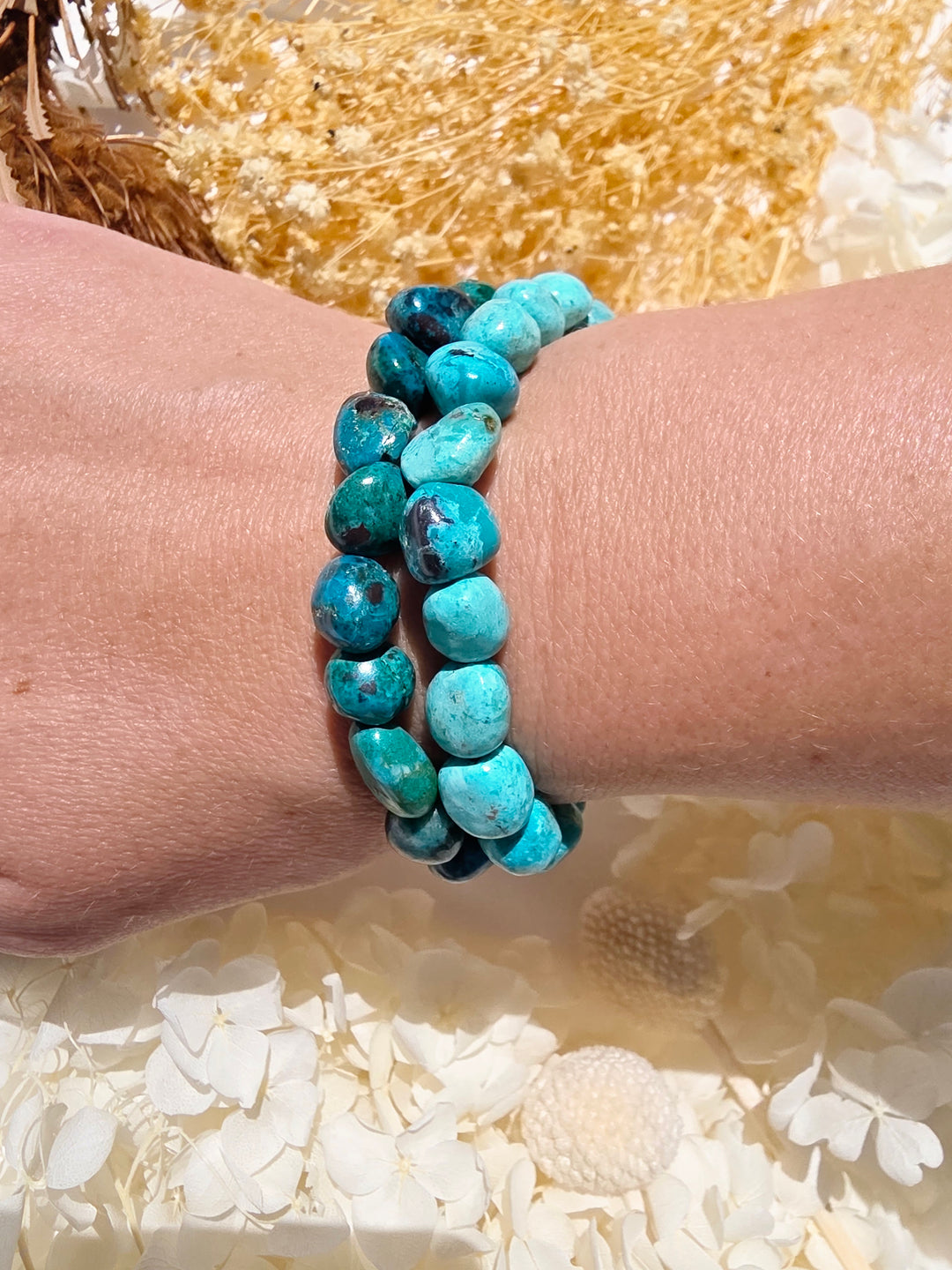 Chrysocolla Bracelet - 6/10mm