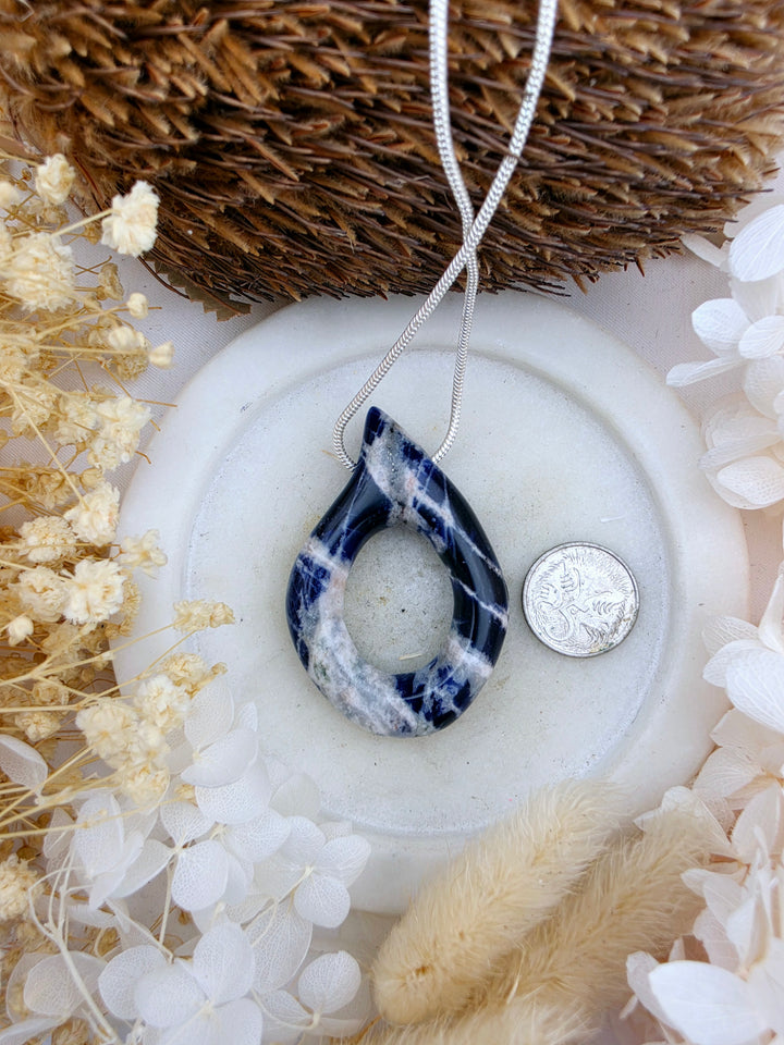 Sodalite Tear Drop Pendant
