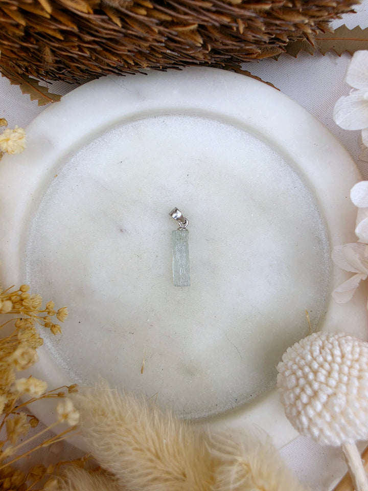 Emerald Natural Silver Pendant