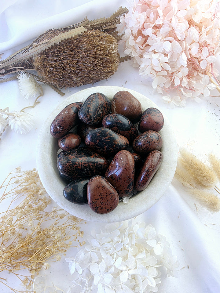 Mahogany Obsidian Large Tumbled Stone