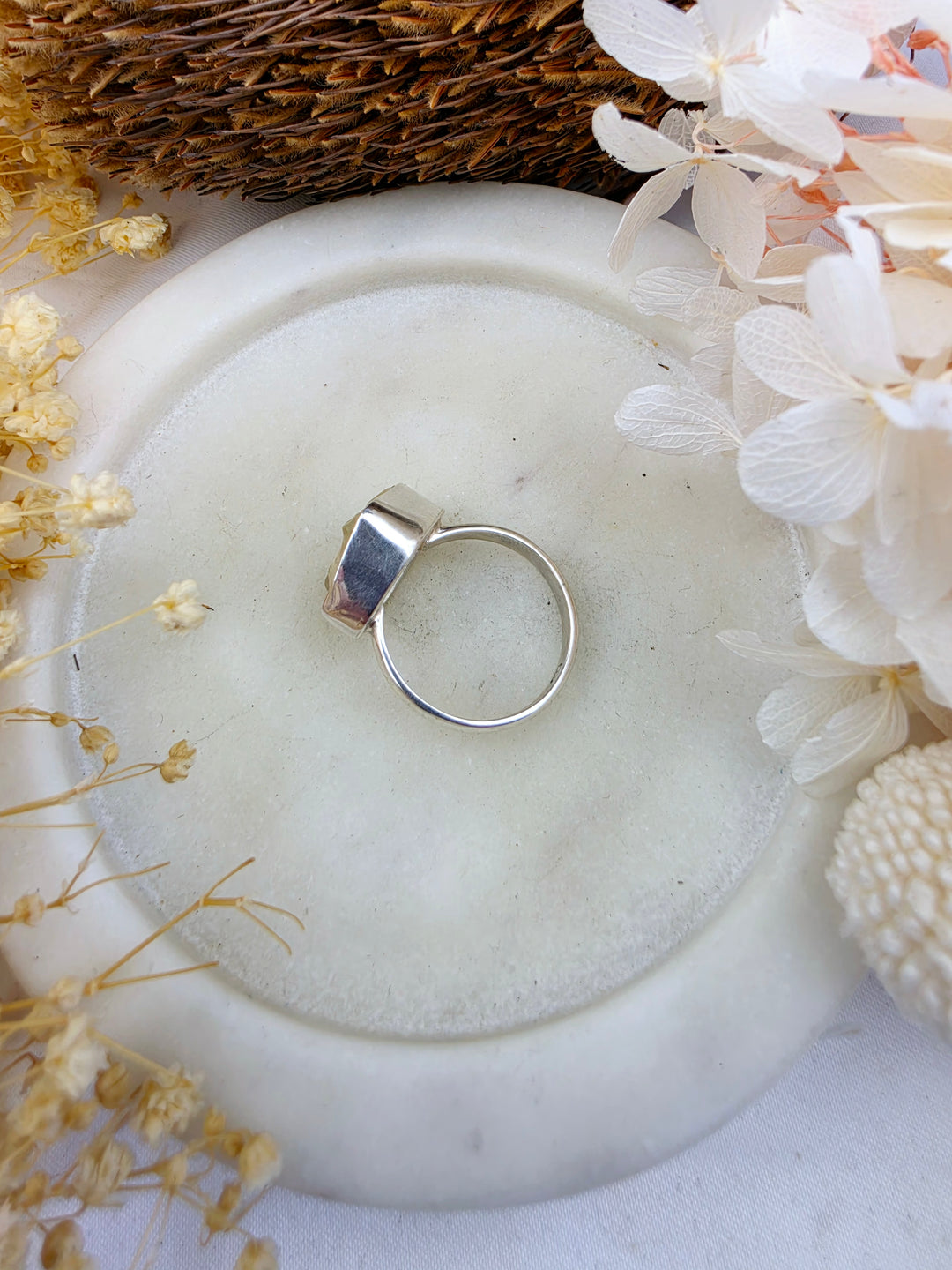 Libyan Desert Glass Silver Ring — Written in the Stars