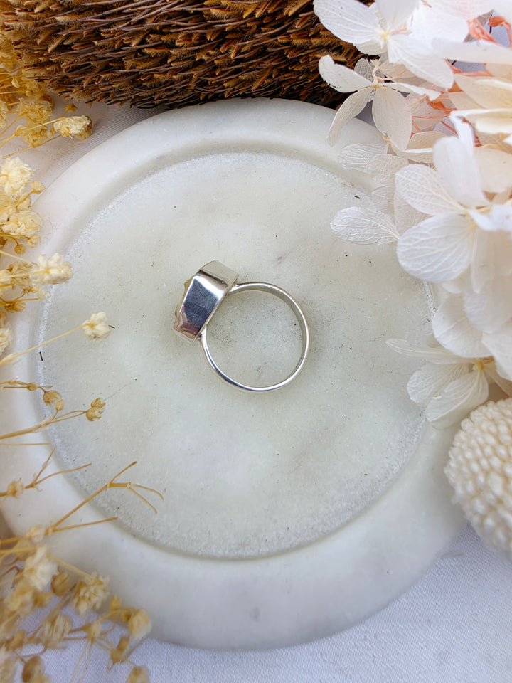 Libyan Desert Glass Silver Ring — Written in the Stars