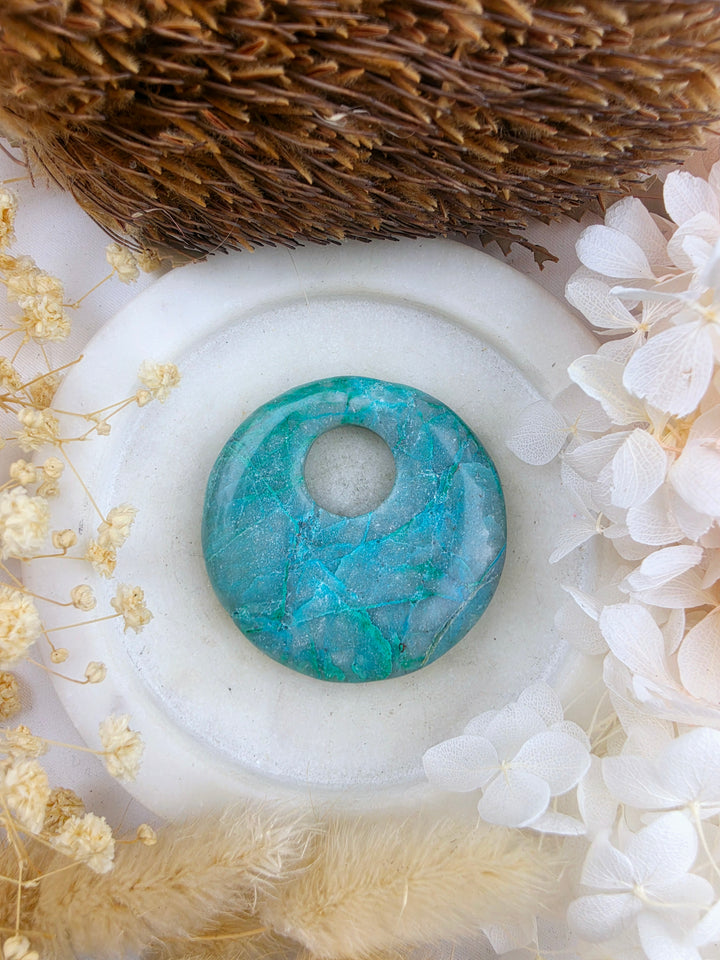 Chrysocolla Eclipse Pendant