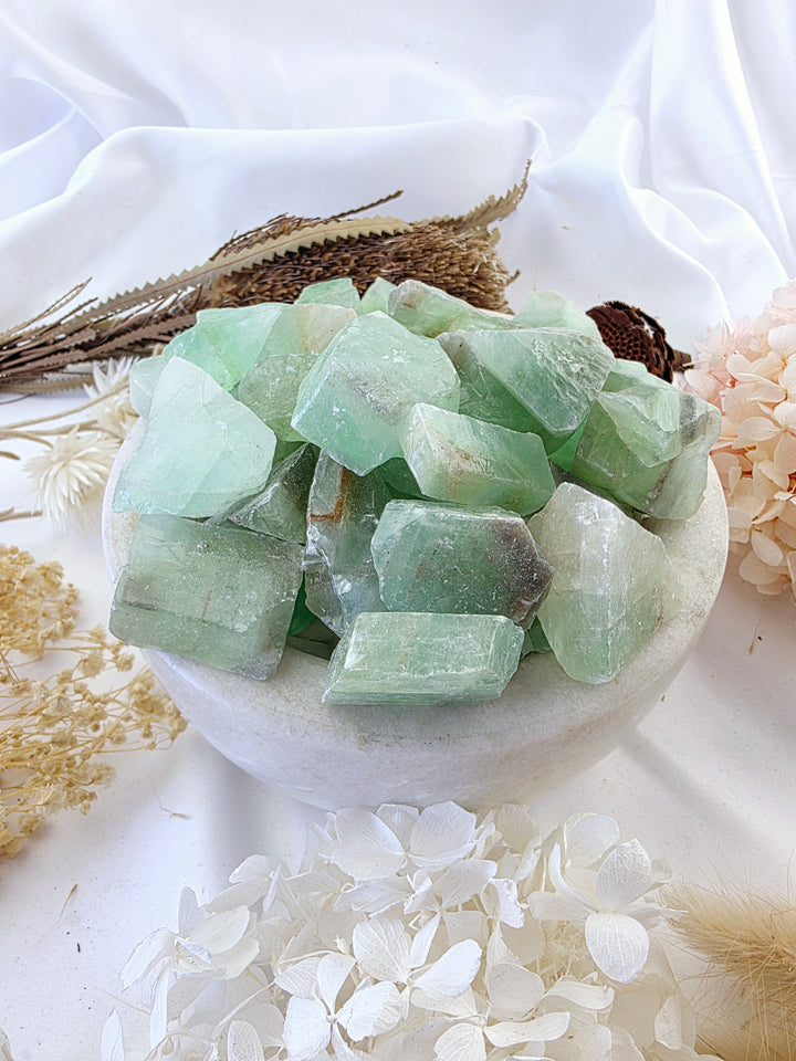 Green Calcite Medium Rough