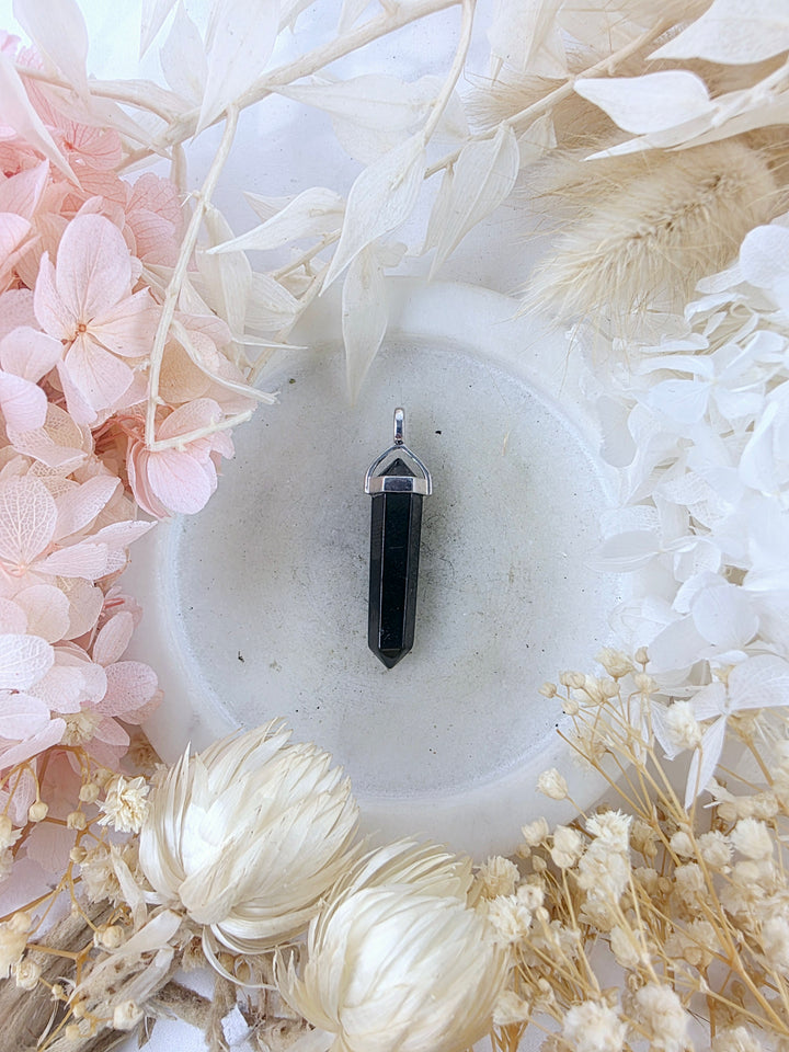 Shungite Double Terminator Pendant