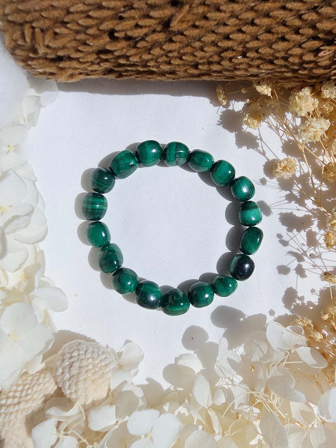 Malachite Bracelet - 8/10mm — Transform & Rise