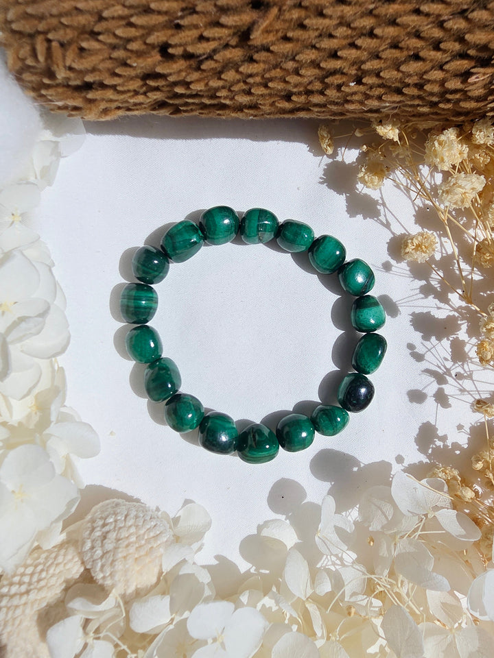 Malachite Bracelet - 8/10mm — Transform & Rise