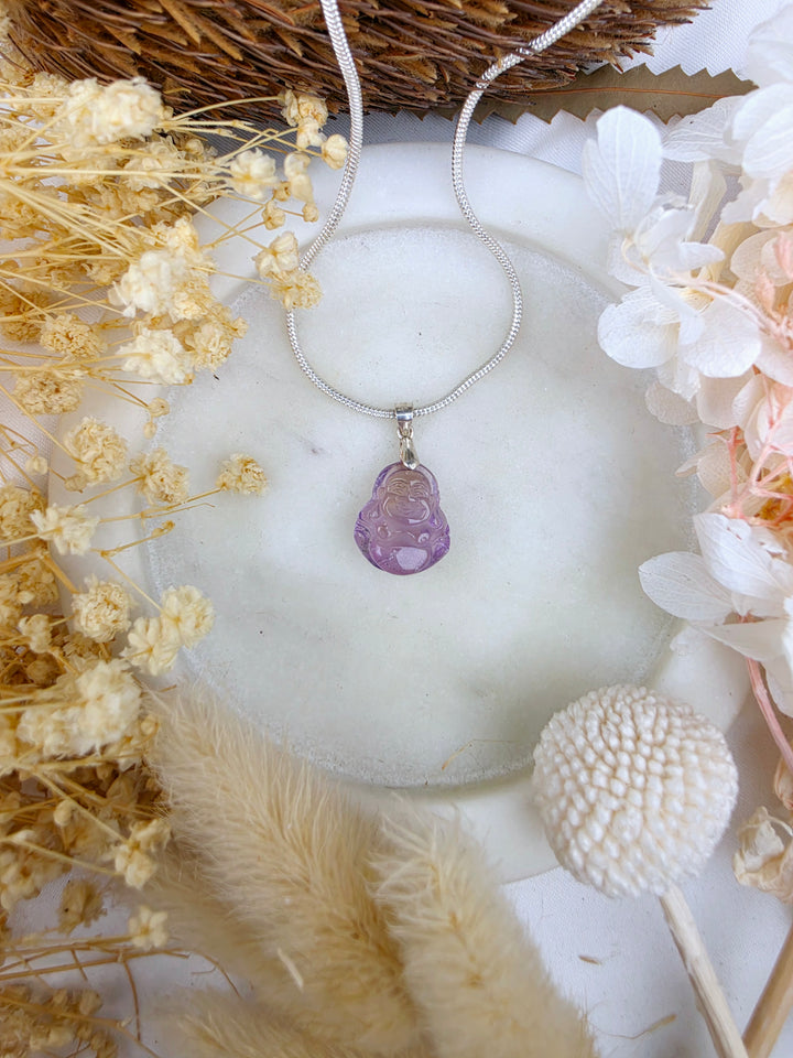 Ametrine Buddha Silver Pendant