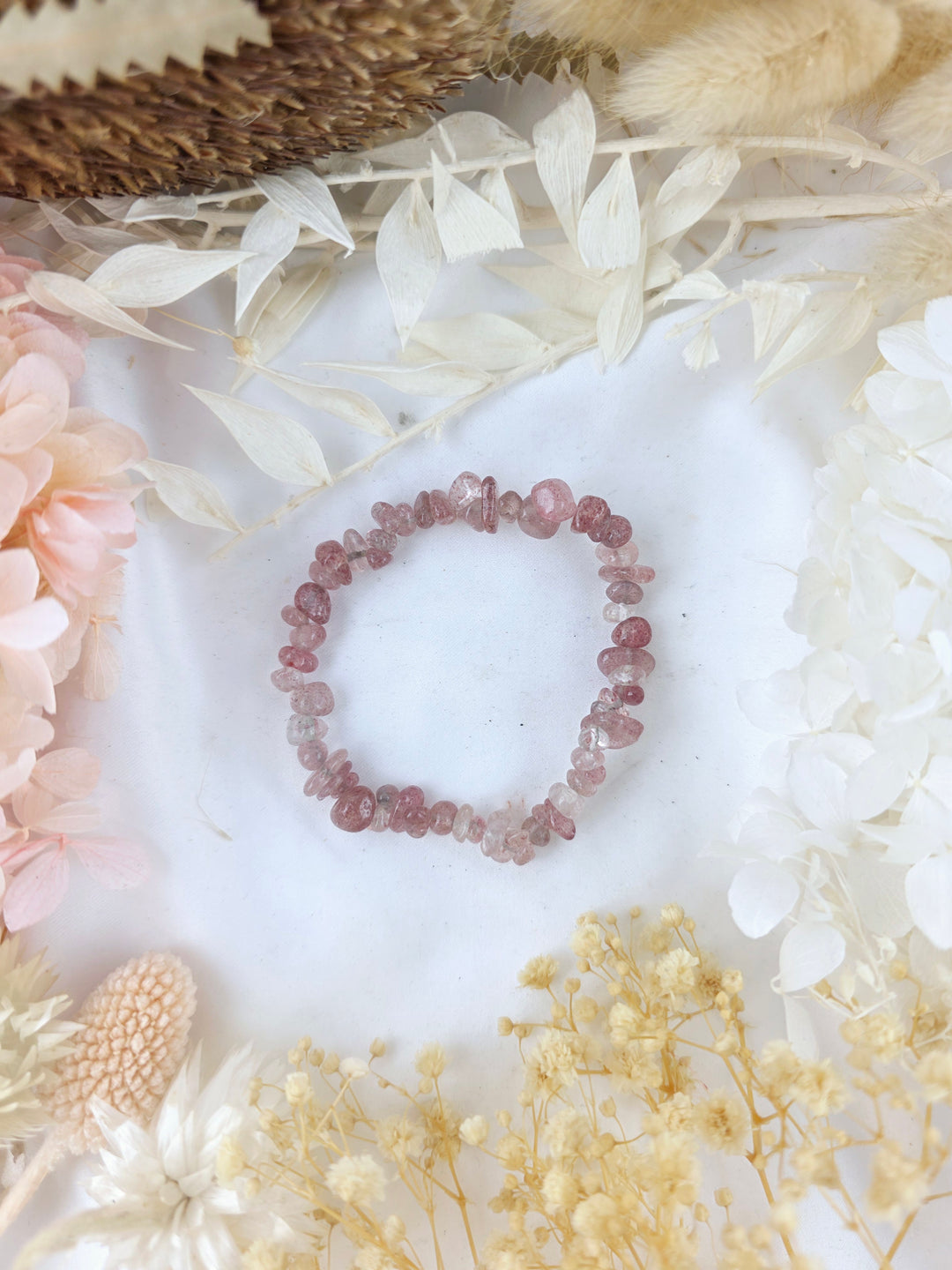 Strawberry Quartz Bracelet - Chip