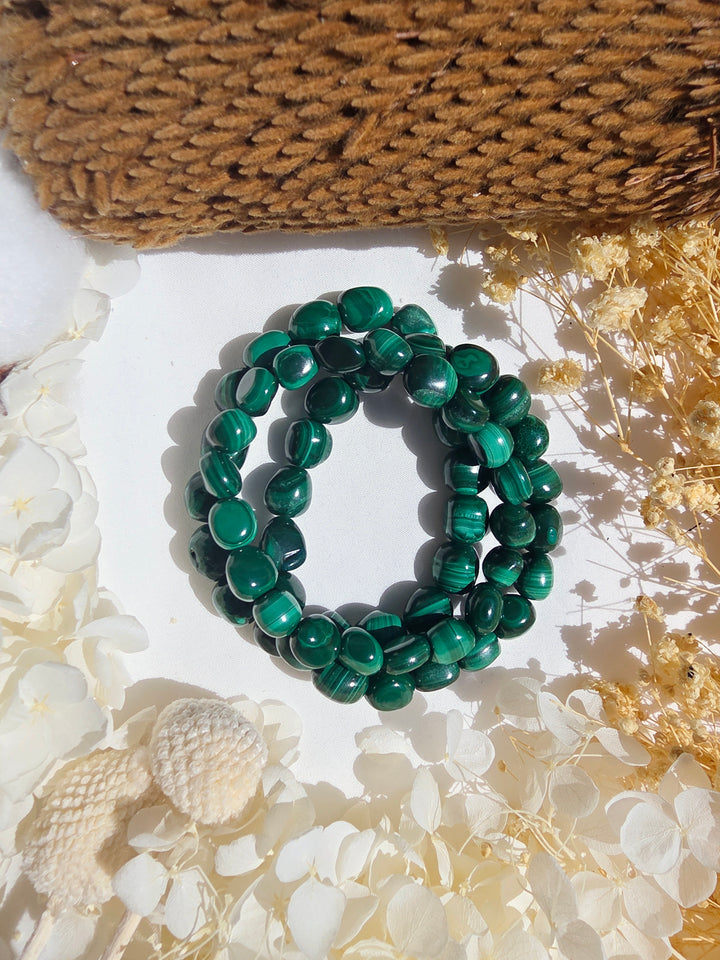 Malachite Bracelet - 10/12mm — Transform & Rise