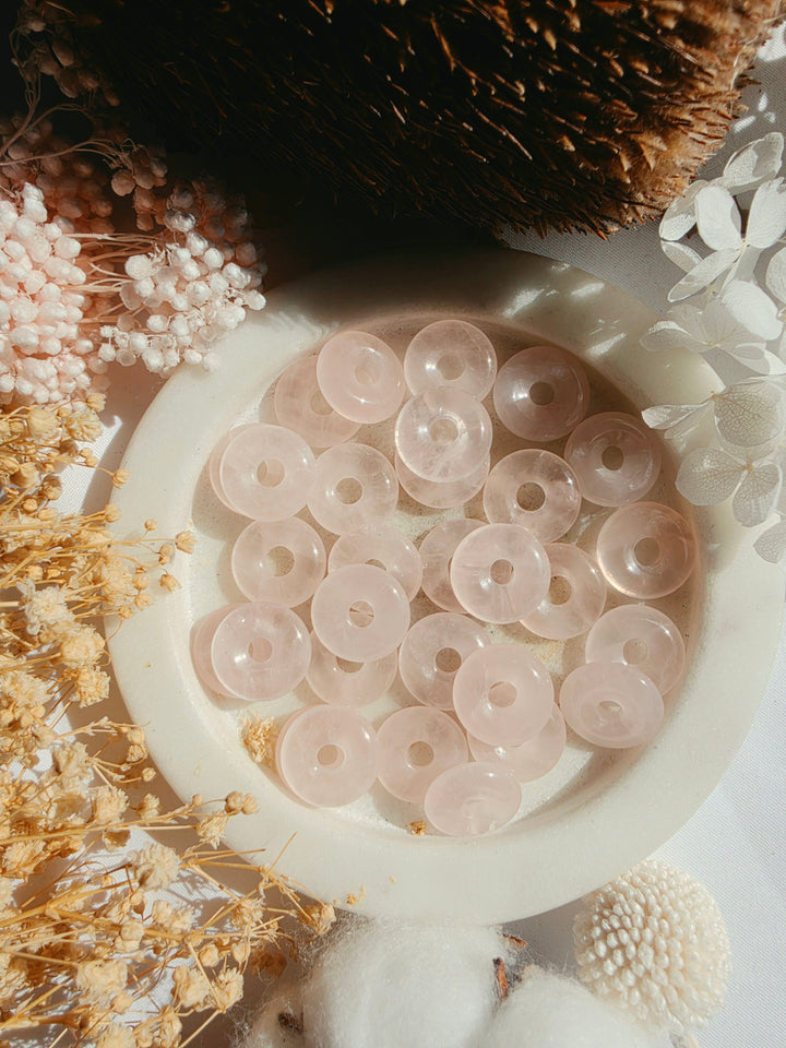 Rose Quartz Donut Pendant
