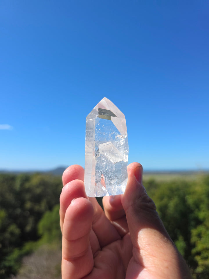 Lemurian Seed Quartz with Penetration Crystal Tower