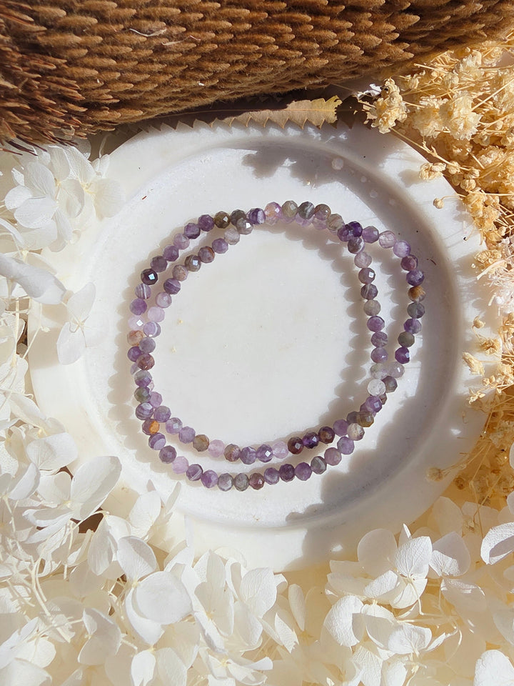 Amethyst Faceted Bracelet - 4mm