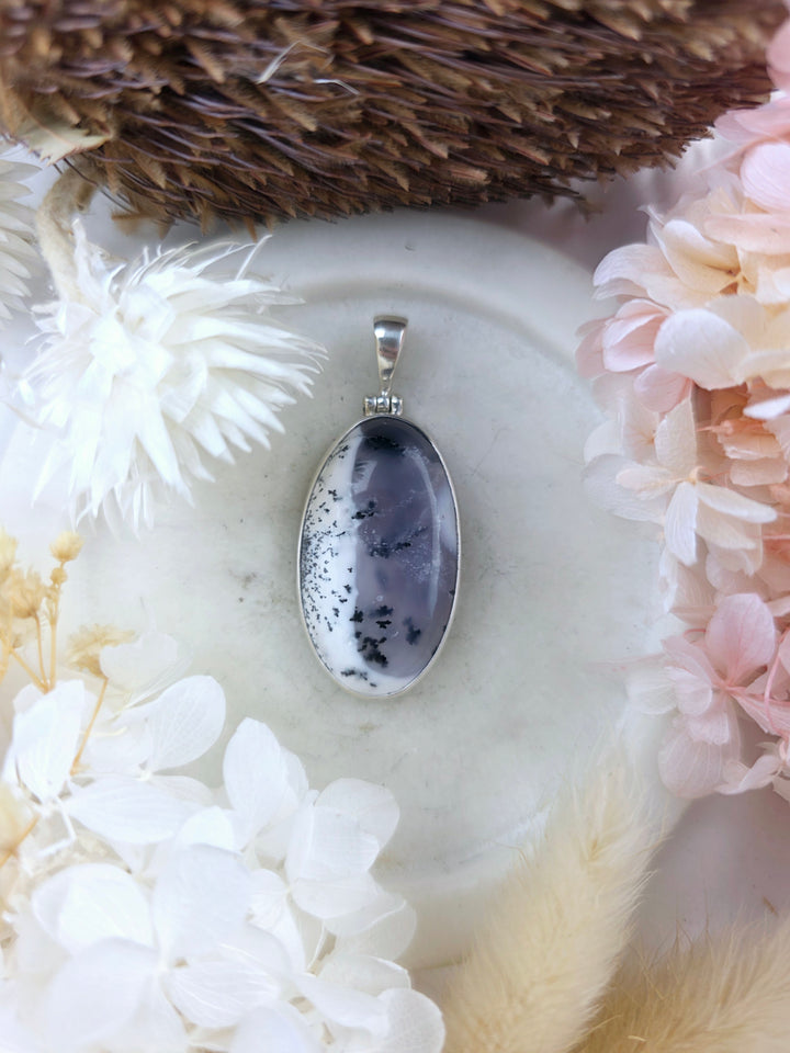 Merlinite Silver Pendant