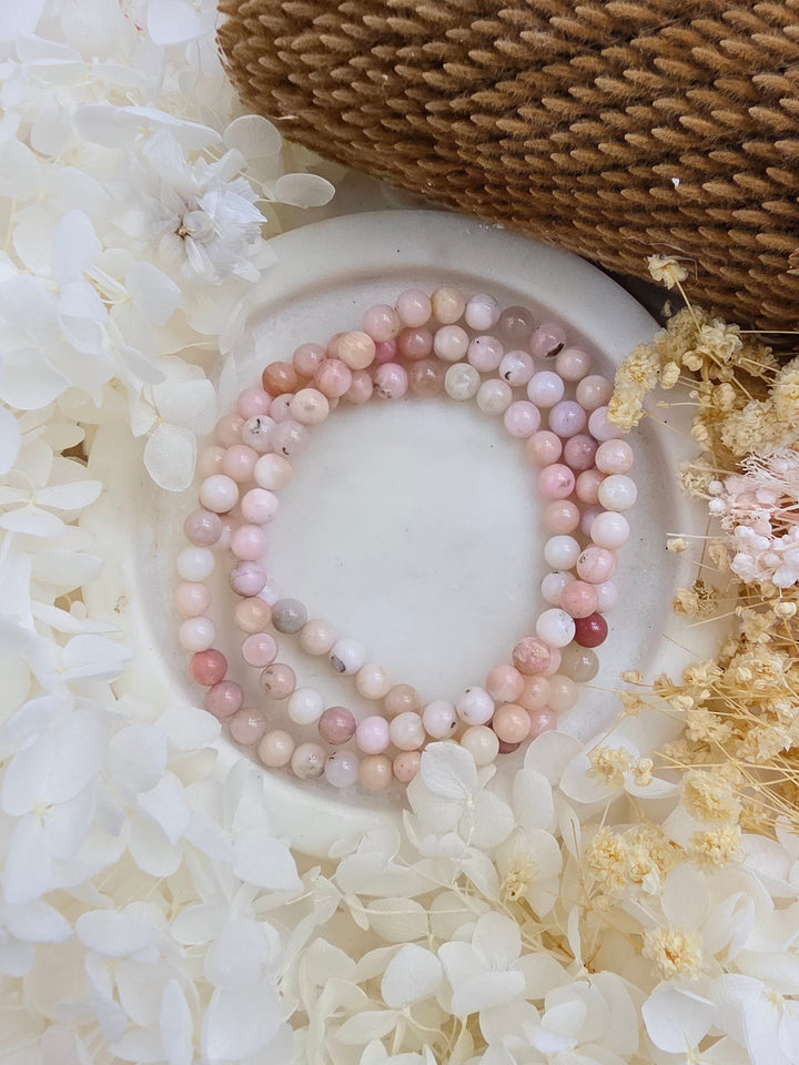 Pink Opal Bracelet - 6mm