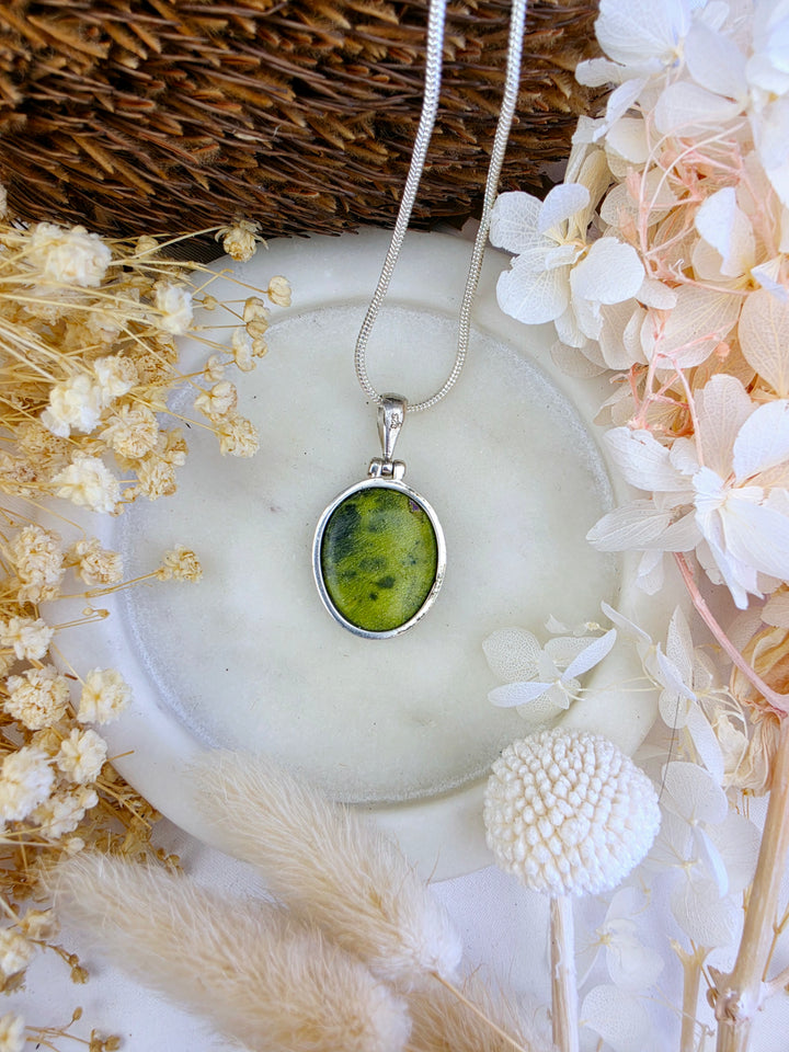 Atlantisite Silver Pendant