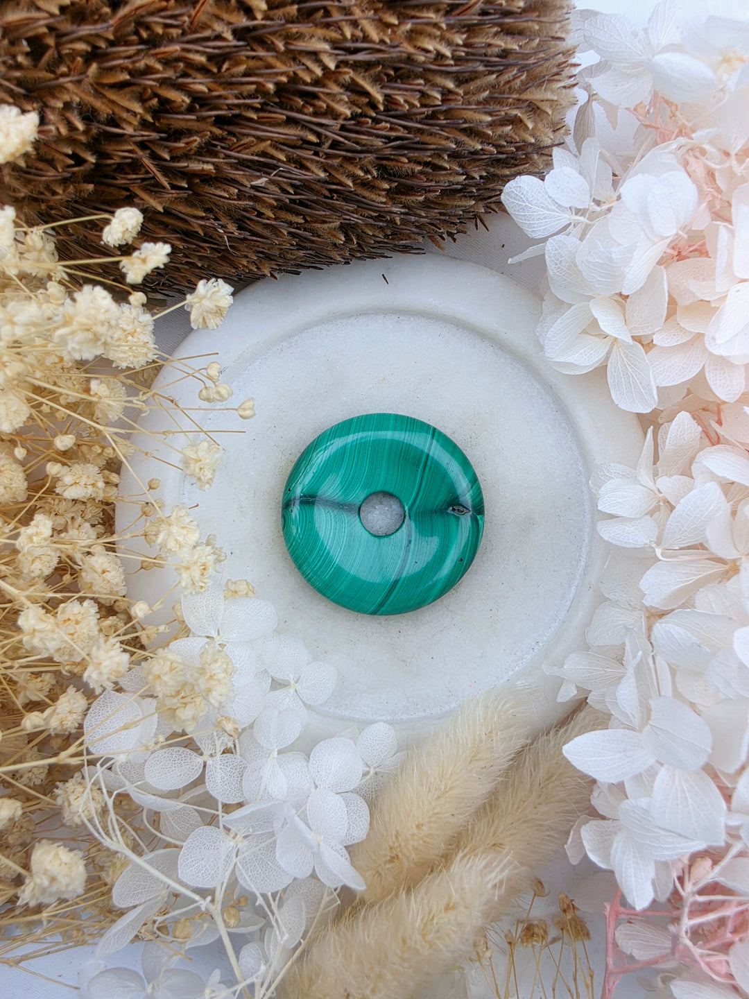Malachite Circle Of Light Pendant